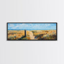 Sandy Path, Coastal Scene, Beach Landscape, Canvas Print, Nautical Wall Art, Summer Home Decor, Relaxing Art, Living Room Art