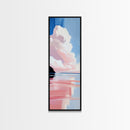 Sunset Reflection, Pastel Clouds, Serene Landscape, Canvas Print, Tranquil Art, Modern Home Decor, Office Wall Art, Beach House Style