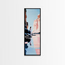 Desert Serenity, Soft Pastel Wall Art, Minimalist Landscape, Boho Art, Southwest Decor, Nature Painting, Living Room Canvas Print