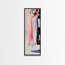 Vibrant Textures, Abstract Fashion Art, Bold Color Splashes, Modern Aesthetic, Trendy Wall Decor, Artistic Expression, Framed Canvas Print