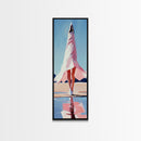 Serene Reflection, Minimalist Art, Boho Home Decor, Canvas Print, Living Room Wall Art, Modern Landscape, Beach House Aesthetic