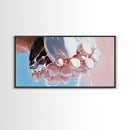 Water Droplets, Surreal Reflection, Abstract Aesthetic, Modern Minimalist Art, Contemporary Home Decor, Living Room Wall Art