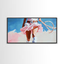 Western Cowgirl, Rodeo Aesthetic, Framed Canvas Print, Modern Country Art, Feminine Western Decor, Rustic Home Decor, Living Room Wall