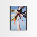 Palm Tree, Tropical Paradise, Summer Beach Vibes, Coastal Living Art, Vacation Dream, Canvas Print, Boho Wall Decor, Relaxing Art