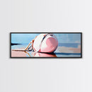 Nautical Buoy, seaside coastal wall art, beach house decor, maritime aesthetic, minimalist print, framed canvas print, lake house art