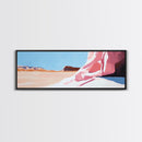 Desert Landscape, Modern Art, Living Room Wall Art, Framed Canvas Print, Minimalist Artwork, Neutral Decor, Southwest Wall Decor