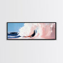 Rolling Wave, Ocean Motion, Coastal Energy, Surf Aesthetic, Canvas Print, Modern Beach Art, Living Room Wall Art, Nautical Decor