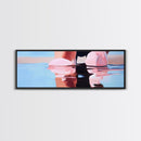 Reflection Water, Abstract Art, Minimalist Beach Art, Canvas Print, Soft Pastel Ocean Scene, Modern Home Decor, Coastal Living Aesthetic
