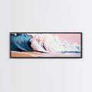 Ocean Wave, Coastal Beauty, Serene Seascape, Canvas Print, Beach House Wall Art, Nautical Theme, Living Room Decor, Modern Art Style