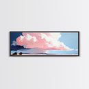Stormy Sky Landscape, Dramatic Cloud Art, Modern Scenic Print, Nature Wall Art, Large Canvas Print, Minimalist Home Decor, Office Art