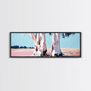Desert Trees, Minimalist Landscape, Rustic Home Decor, Framed Canvas Print, Living Room Wall Art, Boho Aesthetic, Neutral Nature Art