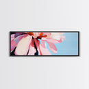 Pink Blossom, Floral Wall Art, Spring Bloom, Bedroom Decor, Pastel Aesthetic, Botanical Print, Framed Canvas Print, Modern Home Decor
