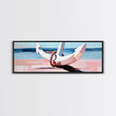 Nautical Anchor, Beach House Art, Coastal Decor, Framed Canvas Print, Ocean Wall Art, Minimalist Seascape, Sailor Aesthetic, Living Room