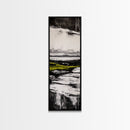 Black and White, Minimalist Landscape, Ocean View, Canvas Print, Modern Wall Art, Neutral Home Decor, Bedroom Artwork, Coastal Painting