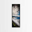Blue Ocean Wave, Coastal Beach Scene, Nautical Seascape, Modern Abstract Art, Living Room Wall Decor, Canvas Print