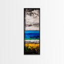 Abstract Beach, Ocean Wall Art, Modern Coastal, Seascape Painting, Minimalist Decor, Contemporary Art, Canvas Print, Living Room
