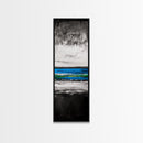 Wave Painting, Black and White Ocean Art, Coastal Wall Decor, Nautical Artwork, Modern Seascape, Beach House Living Room Art, Canvas Print