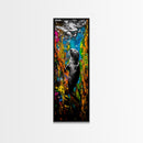 Underwater Sea Otter Art, Vibrant Ocean Life Painting, Animal Wall Decor, Unique Coastal Home Art, Beach House Decor, Canvas Print