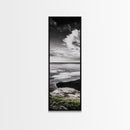 Tranquil Ocean, Minimalist Seascape, Black and White Wall Art, Coastal Serenity, Beach Photography, Canvas Print, Modern Home Decor