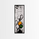 Coffee, Cups, Abstract, Canvas Print, Kitchen Wall Art, Minimalist Coffee Decor, Black and White Modern Art, Cafe Style, Chic Artwork