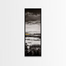 Moody Landscape Art, Black and White Painting, Nature Inspired Wall Decor, Rustic Home Accent, Modern Minimalist Style, Canvas Print