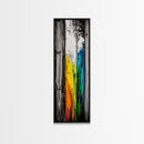 Rustic Wood, Vibrant Texture, Nature Inspired Art, Framed Canvas Print, Farmhouse Decor, Cozy Cabin Artwork, Statement Piece