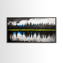 Lake Reflection, Forest Landscape, Tranquil Wall Art, Canvas Print, Nature Lover Gift, Bedroom Wall Art, Zen Home Decor