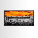 Metal Latch, Rustic, Bold, Abstract, Framed Canvas Print, Industrial Wall Art, Farmhouse Decor, Textured Painting, Unique Wall Accent