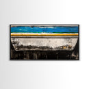Abstract Boat, Coastal Wall Art, Nautical Decor, Large Canvas Print, Beach House Art, Modern Art, Living Room Wall Art, Blue Art