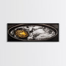 Saturn Rings, Space Art, Planetary Abstract, Canvas Print, Outer Space Decor, Sci-Fi Wall Art, Living Room Art, Celestial Home Decor