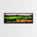Kayak Adventure, Outdoor Canvas Print, River Wall Art, Nature Inspired, Sports Decor, Modern Home Art, Living Room Canvas Print