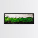 Abstract Green, Modern Minimalist Art, Textured Nature Print, Earthy Wall Decor, Framed Canvas Print, Office Wall Art, Contemporary Home Decor