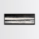 Monochrome Waves, Black and White Seascape, Ocean Art, Canvas Print, Minimalist Home Decor, Modern Coastal Wall Art