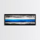 Wild Waves, Ocean Art Print, Coastal Home Decor, Abstract Seascape Painting, Nautical Living Room Art, Beach House Style, Framed Canvas Print