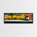 Whiskey Bottle, Abstract Bar Art, Rustic Decor, Framed Canvas Print, Liquor Wall Art, Modern Kitchen Art, Fall Wall Art