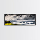 Stormy Waves, Coastal Landscape, Dramatic Ocean, Canvas Print, Nautical Wall Art, Beach House Decor, Seascape Painting, Living Room Art