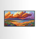 Coastal Sunset, Sandy Dunes, Ocean View, Canvas Print, Beach sunset artwork perfect Bathroom Wall Art or Tranquil Bedroom Decor