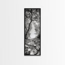Forest Path, Rock Creek, Canopy Light, Calm Nature Scene, Canvas Print, Entryway Wall Art, Tranquil Minimalist Landscape Print