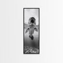 Underwater Fish, Marine Life, Ocean Perspective, Bold Wildlife, Aquatic Beauty, Framed Canvas Print, Kids Room Wall Art, Nautical Style Decor