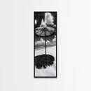 Beach Umbrella, Summer Shade, Ocean Serenity, Island Dreams, Coastal Peace, Framed Canvas Print, Living Room Wall Art, Boho Tropical Décor