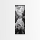 Reflective Lake, Cloud Mirror, Mountain Calm, Canvas Print, Serene Bedroom Wall Art, Nature Tranquility, Scandinavian Landscape Style