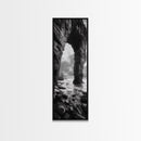 Sea Arch, Coastal Rocks, Ocean Waves, Dramatic Sky, Framed Canvas Print, Coastal Wall Art, Minimalist Beach House Decor, Bedroom Artwork