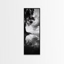 Reflections, Tranquil Shore, Tree Silhouette, Canvas Print, Zen Minimalist Decor, Beach Meditation Space or Spa Wall Art, Minimalist Decor