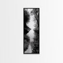 Secret Pathway, Forest Creek, Hidden Escape, Canvas Print, Magical Woodland Art, Hallway or Entryway Mystical Nature Decor, Bathroom Art