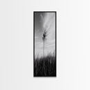 Solitary Grass Print, Minimalist Field Art, Tall Grass Photography, Rustic Bedroom Wall Decor, Framed Canvas Print, Fall Nature Vibe