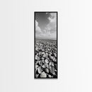 Shell Beach, Coastal Texture, Seashell Ground, Nature’s Bounty, Rustic Ocean Canvas Print, Neutral Kitchen Wall Art, Boho Coastal Style