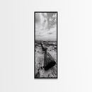 Shotgun Beach, Western Art, Coastal Edge, Canvas Print, Masculine Wall Decor, Cabin Style, Rustic Photography, Dramatic Sky
