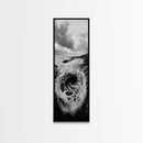 Ocean Vortex, Surreal Wave, Abstract Seascape, Dramatic Sea, Canvas Print, Statement Art, Modern Living Room Wall Art, Bold Decor