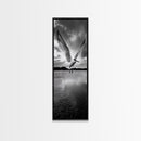 Soaring Bird, Ocean Wings, Nature Flight, Sky Spirit, Canvas Print, Coastal Wall Art, Beach House Decor, Modern Bird Photography