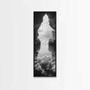 Ocean Cave View, Coastal Nature Art, Seaside Wall Decor, Minimalist Seascape Print, Bathroom Wall Art, Framed Canvas Print